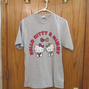 Hello Kitty & Mimmy Plaid Hearts T-Shirt LIMITED PRINT